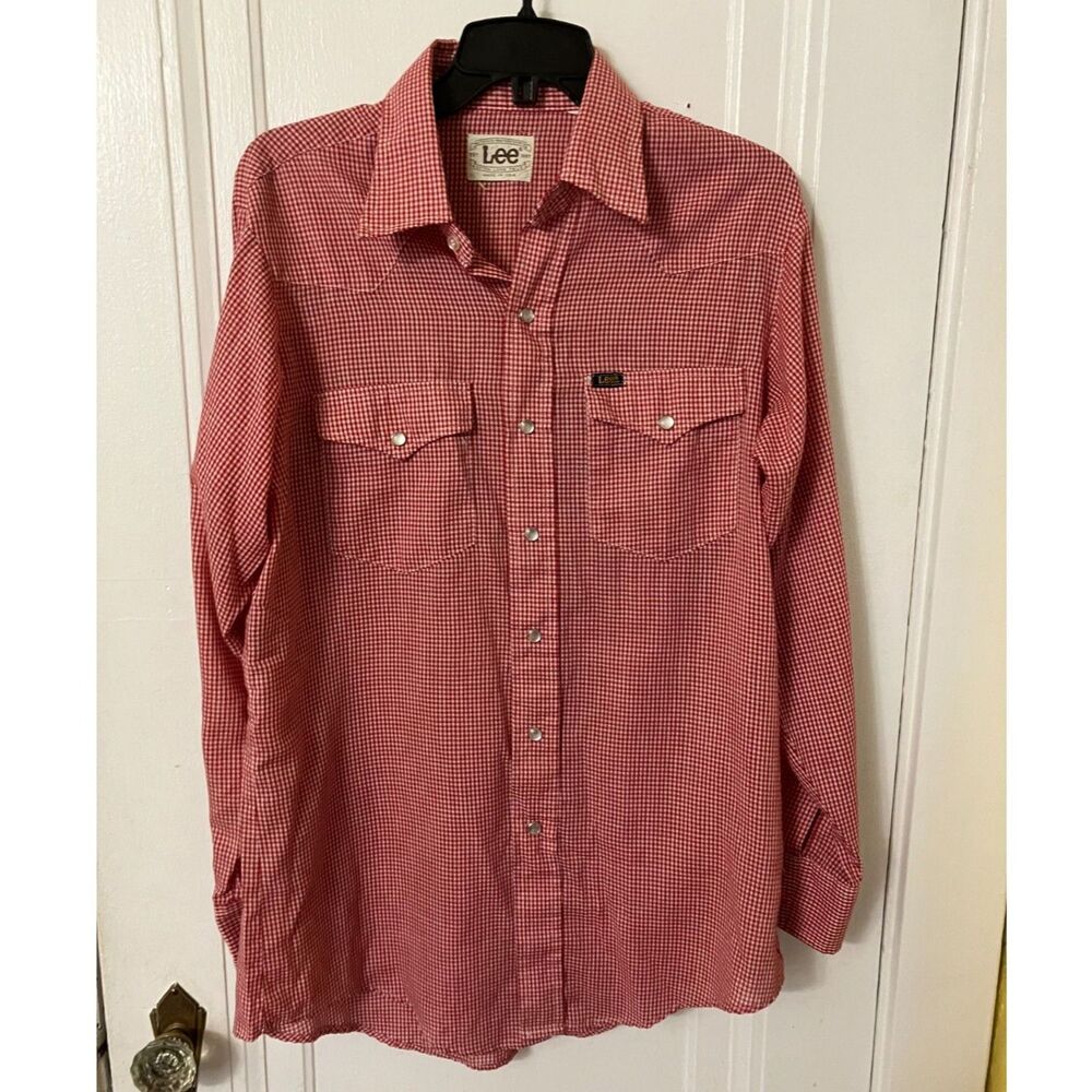 Lee vintage red check western shirt